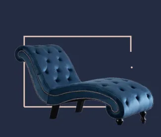 jeuje blue box blue chaise
